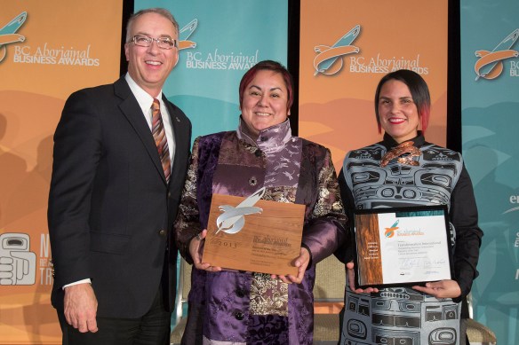 Transformation receiving Outstanding Aboriginal Business award 